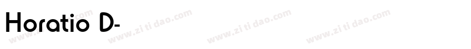 Horatio D字体转换